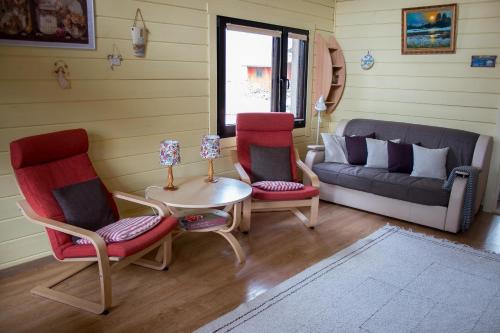 Posezení v ubytování Cottage Kesäranta