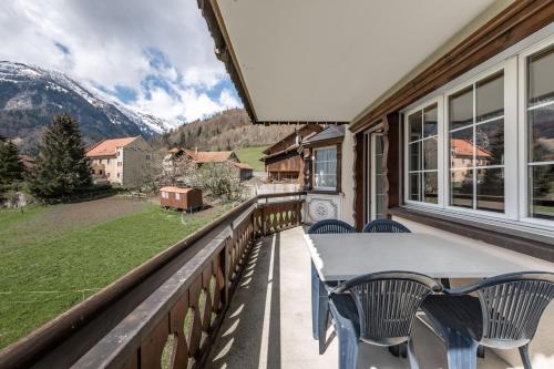 Ein allgemeiner Bergblick oder ein Berglick von der Ferienwohnung aus