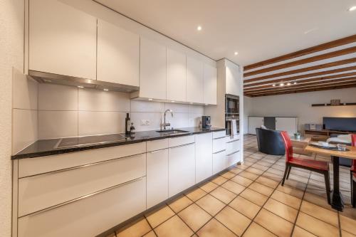 Küche/Küchenzeile in der Unterkunft Quadernpark-Apartments