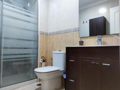 A bathroom at Los Cristianos - heated swimming pool air-conditioned