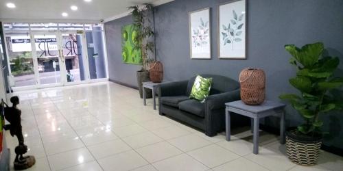 Χώρος καθιστικού στο The Jack Rose Hotel, Rosebank, Gautrain
