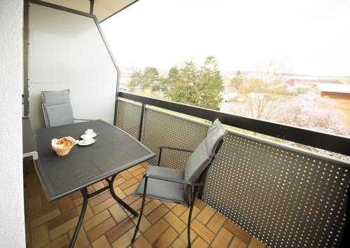 Ein Balkon oder eine Terrasse in der Unterkunft Stadthotel Giengen