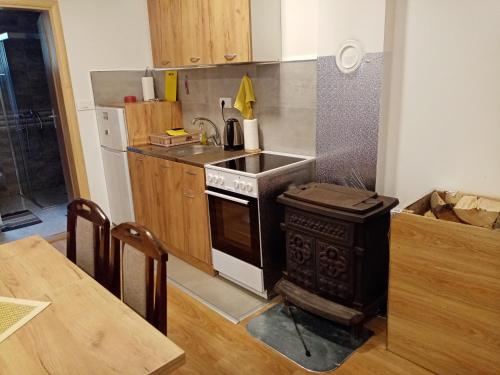 Kuchyň nebo kuchyňský kout v ubytování Vila Tutić Apartman 1 i Apartman 2