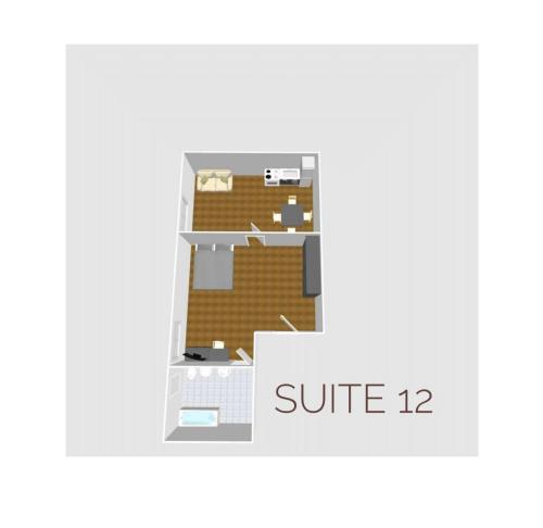 a floor plan of a unit with the text suite at HH Hermoso Housing SERRAVALLE in Serravalle Scrivia