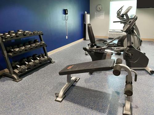 a gym with exercise equipment in a room at Comfort Inn & Suites Melbourne-Viera in Melbourne