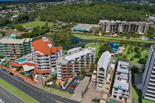 an aerial view of an apartment complex at Ocean Boulevard in Alexandra Headland