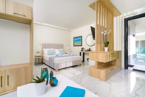 Posteľ alebo postele v izbe v ubytovaní Hotel ASTERA