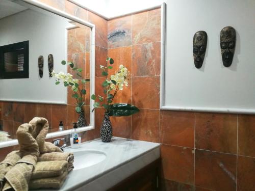 A bathroom at Casa Amelia