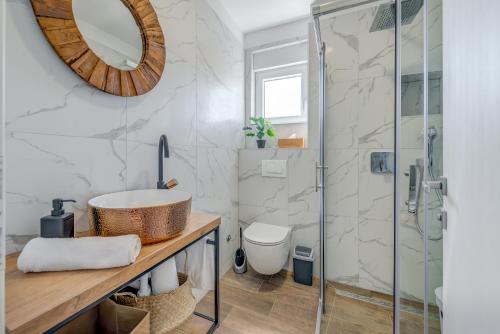Koupelna v ubytování Apartman Bonaca