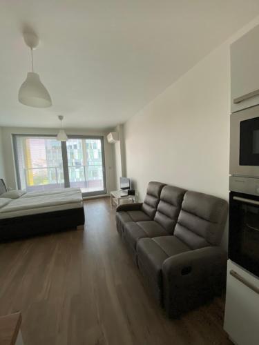 Część wypoczynkowa w obiekcie Apartment David O2 Arena Prague