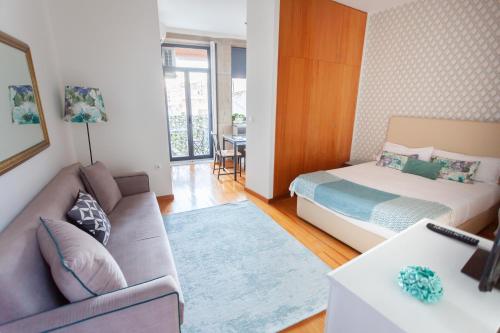 Postel nebo postele na pokoji v ubytování Oporto City View - São Lázaro