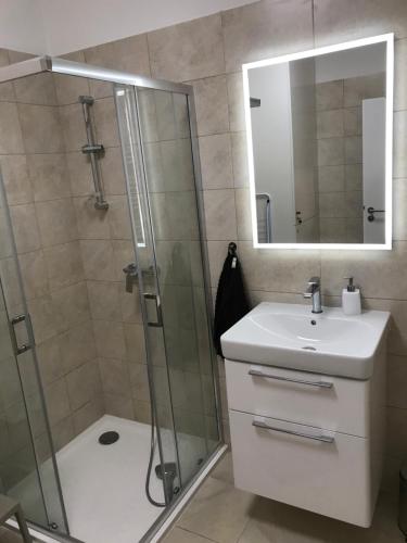 Koupelna v ubytování Apartmán Studnice