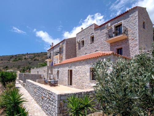 an image of a stone house at Selana View in Karavostasion