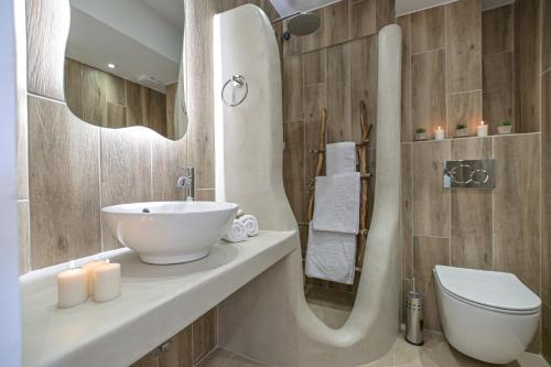 Ένα μπάνιο στο Felicite apartments Naxos