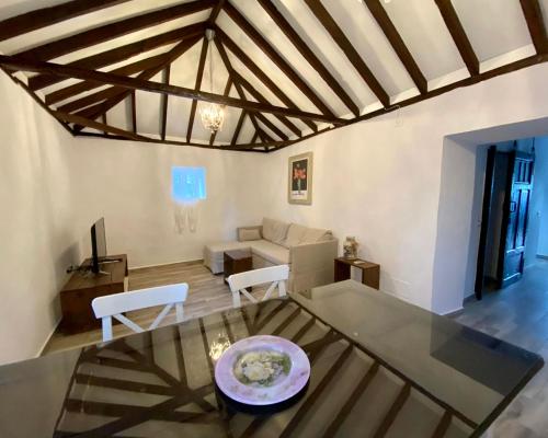 Et opholdsområde på Casita La Rosa