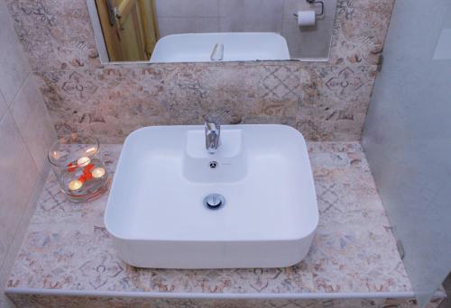 Koupelna v ubytování Villa Limnioni