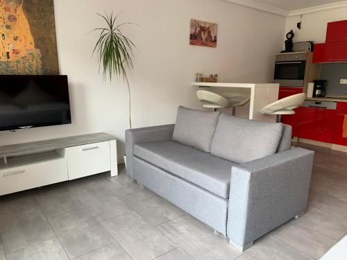 Μια τηλεόραση ή/και κέντρο ψυχαγωγίας στο Apartment with a Smile