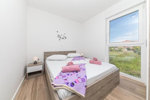 Posteľ alebo postele v izbe v ubytovaní Blue view
