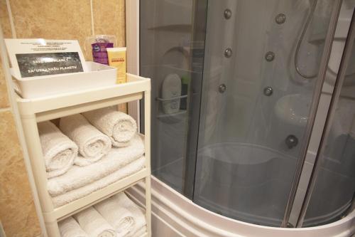 Koupelna v ubytování Nicola's