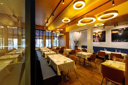 מסעדה או מקום אחר לאכול בו ב-Albus Hotel Amsterdam City Centre