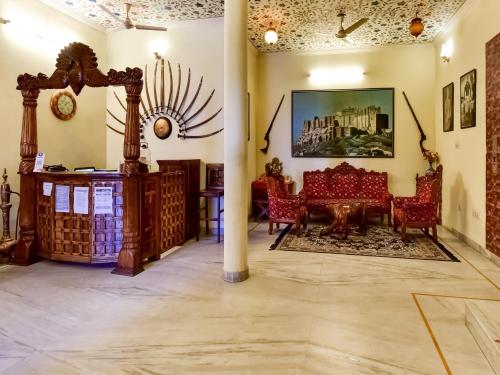Coin salon dans l'établissement Hotel Radoli House - A Heritage Hotel