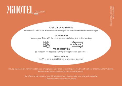 a screenshot of a cell phone screen with a document at MiHotel Gailleton in Lyon
