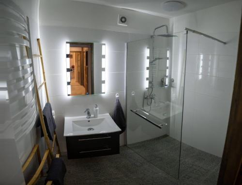 A bathroom at Apartament Tuzanocuj
