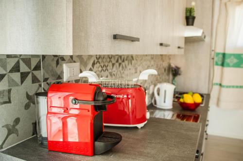A kitchen or kitchenette at Casa al mare con parcheggio privato