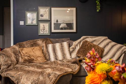 Zona de estar de The Nest Canterbury -Central-Ultra WIFI
