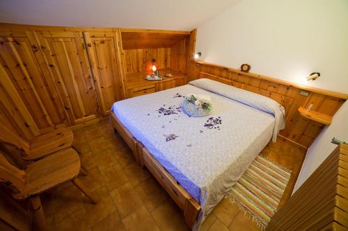 Una cama o camas en una habitación de Chalet Bucaneve
