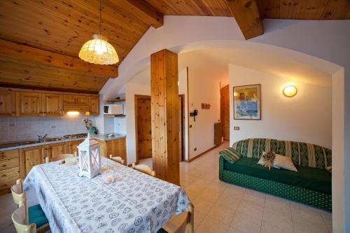 Posezení v ubytování Chalet Bucaneve