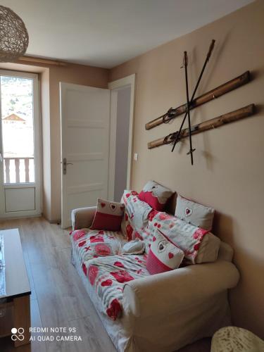 Posezení v ubytování L'Arc en ciel