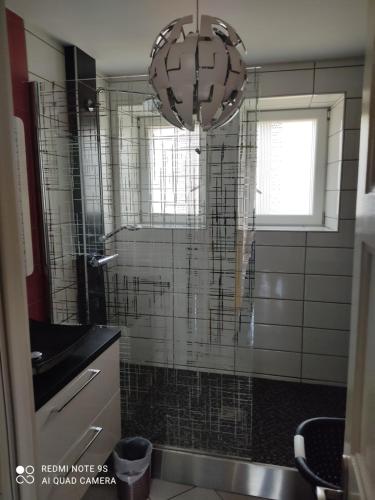 Koupelna v ubytování L'Arc en ciel