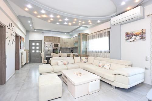 Posezení v ubytování Garden Villa Afytos