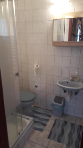 Bilik mandi di Kitti Vendégház