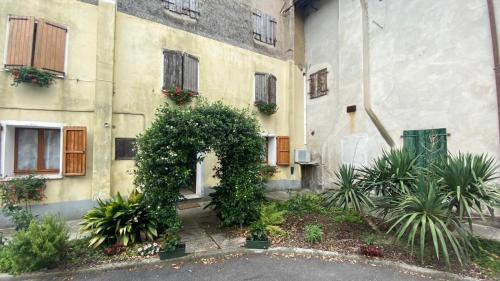 a building with a lot of plants in front of it at Il Casale del Miele in Ronchis