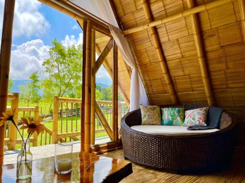 Glamping La Herraduraにあるシーティングエリア