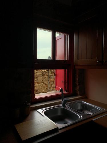 Kuchyň nebo kuchyňský kout v ubytování Lithos Homes