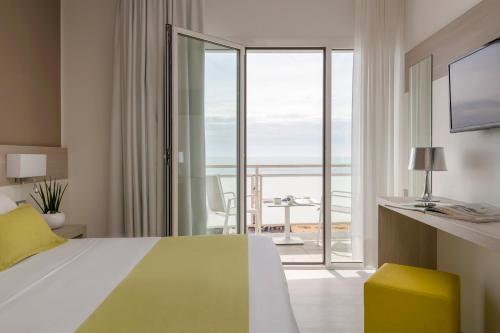Katil atau katil-katil dalam bilik di Hotel Delle Rose