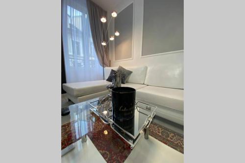 Kuchyň nebo kuchyňský kout v ubytování Esprit Luxe .... au coeur de Mulhouse