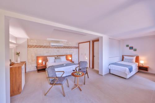 Кровать или кровати в номере Olea Nova Hotel