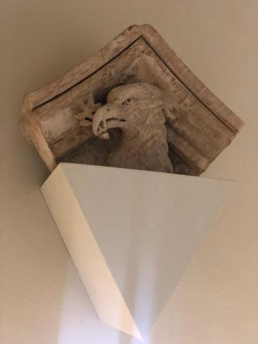 a statue of an elephant on a wall at Casa Modica - Luxury rooms in Noto