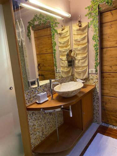 Kylpyhuone majoituspaikassa La Casa di Biba