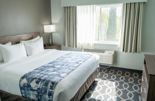 Tempat tidur dalam kamar di Wingate by Wyndham Humble/Houston Intercontinental Airport