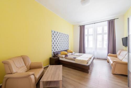 Posezení v ubytování Spacious Apartment Děčín