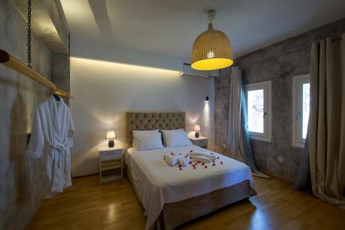 Posteľ alebo postele v izbe v ubytovaní A&V Sea View Villa