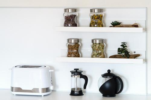 Guest House Vigaにあるコーヒーまたはお茶