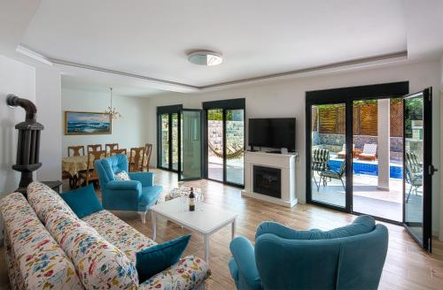 Χώρος καθιστικού στο Villa Latina 2