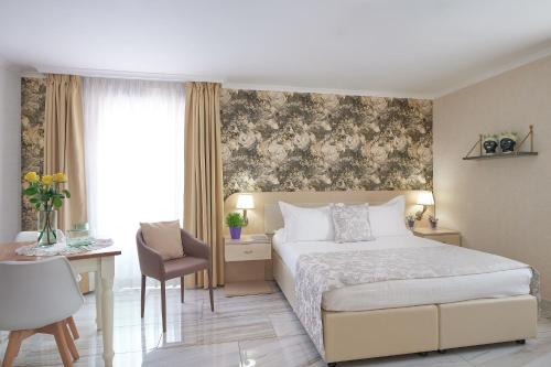 Katil atau katil-katil dalam bilik di Rome Airport Inn