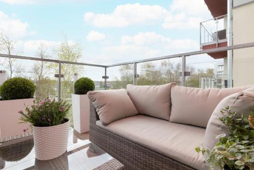 Χώρος καθιστικού στο Apartament Baltini Premium Polanki Park